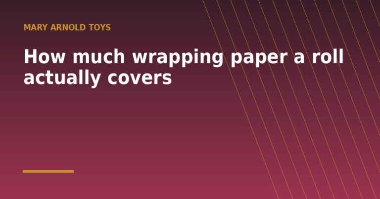 How much wrapping paper a roll actually covers