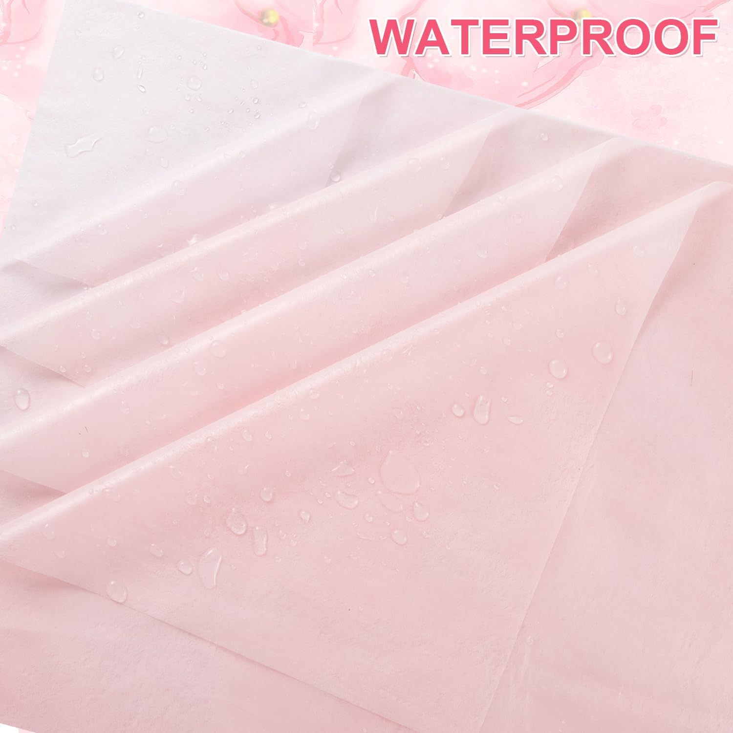 VinTS 48 Sheets 23.6x23.6in Cotton Wrapping Flower Lining Paper for Bouquet | Korean Style Of Waterproof Floral Bouquet Lining Paper,Floral Wrapping Paper for Valentines Bouquets,6 Colors - Image 5